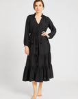 MILLE Clothing Astrid Dress in Black Silk