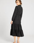 MILLE Clothing Astrid Dress in Black Silk