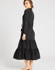 MILLE Clothing Astrid Dress in Black Silk