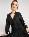 MILLE Clothing Astrid Dress in Black Silk