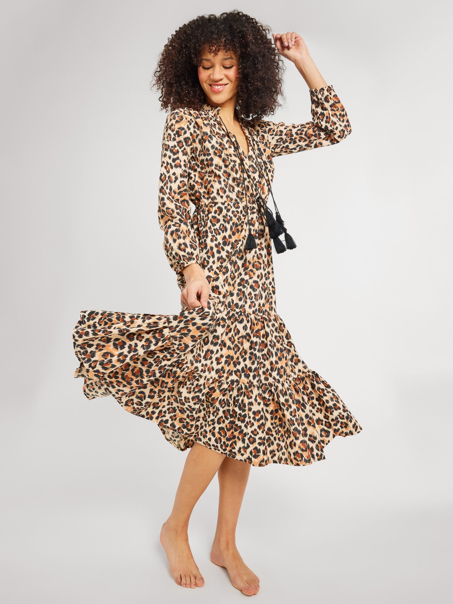MILLE Astrid Dress in Cheetah XS MILLE Astrid Dress in Cheetah XS