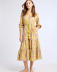 MILLE Clothing Astrid Dress in Citron Floral