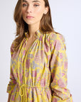 MILLE Clothing Astrid Dress in Citron Floral