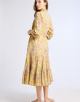 MILLE Clothing Astrid Dress in Citron Floral
