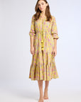MILLE Clothing Astrid Dress in Citron Floral
