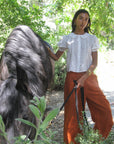 MILLE Clothing Avie Pant in Sepia Linen