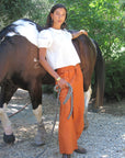 MILLE Clothing Avie Pant in Sepia Linen