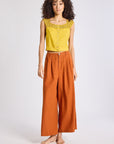 MILLE Clothing Avie Pant in Sepia Linen