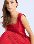 MILLE Clothing Bessie Top in Cherry Lace