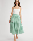MILLE Clothing Betty Skirt in Kelly Stripe