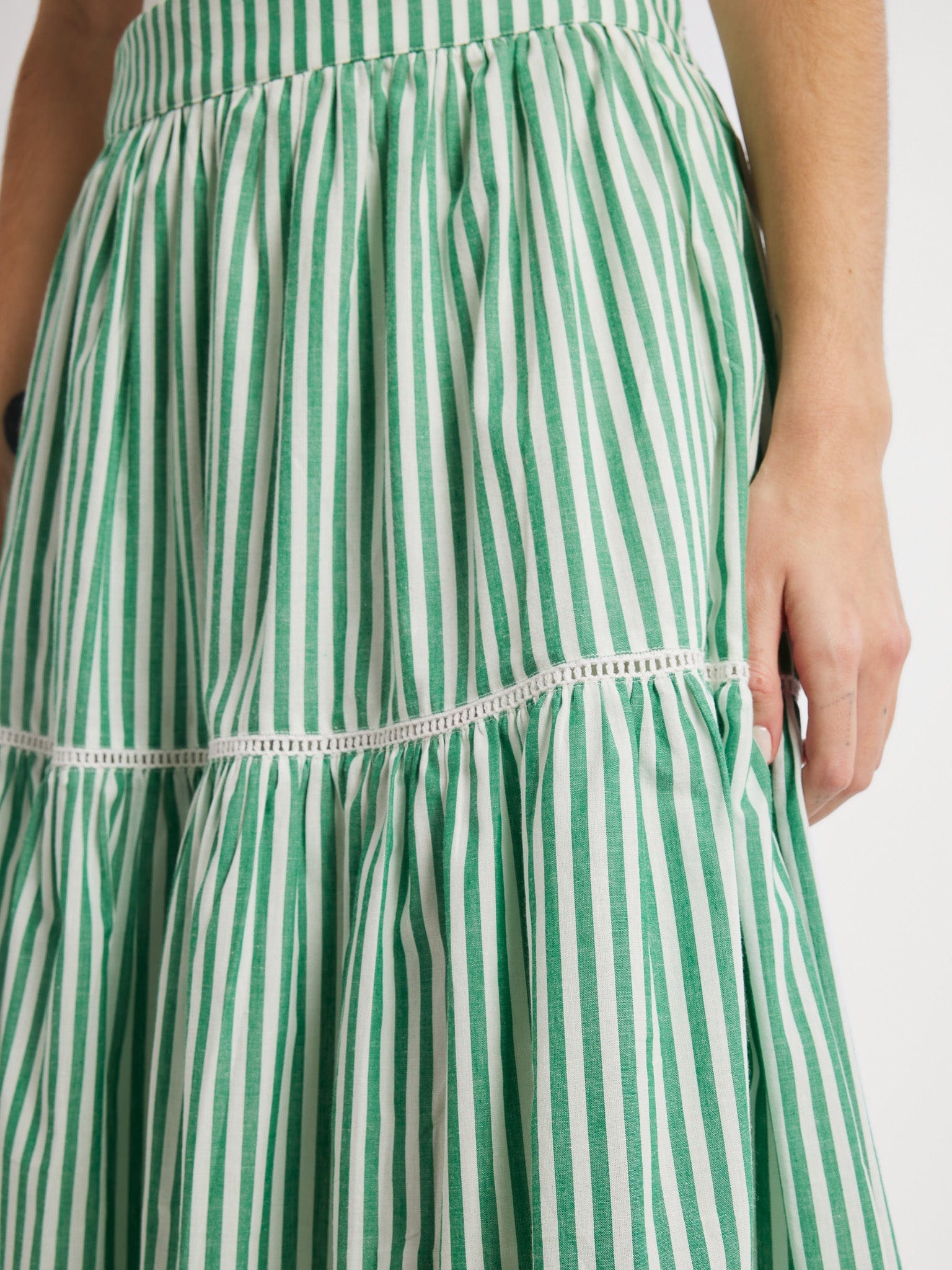 MILLE Clothing Betty Skirt in Kelly Stripe