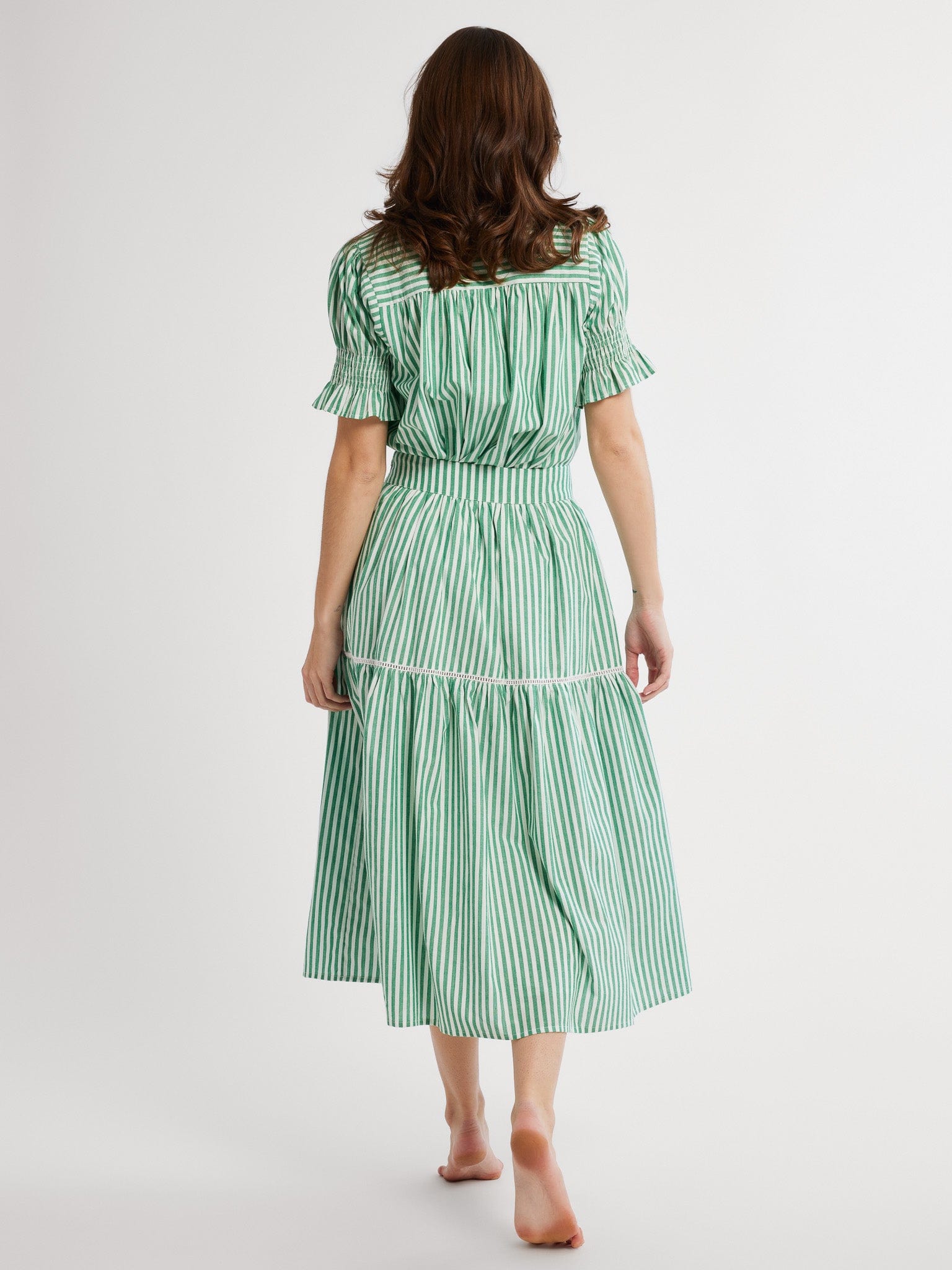 MILLE Clothing Betty Skirt in Kelly Stripe