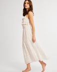 MILLE Clothing Betty Skirt in White Petal Embroidery