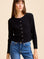 MILLE Clothing Bibi Pointelle Cardigan in Black