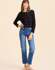 MILLE Clothing Bibi Pointelle Cardigan in Black