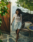 MILLE Clothing Bibi Pointelle Cardigan in Spanish Villa