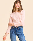 MILLE Clothing Bibi Pointelle Cardigan in Spanish Villa