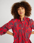 MILLE Clothing Bonnie Dress in Carmine