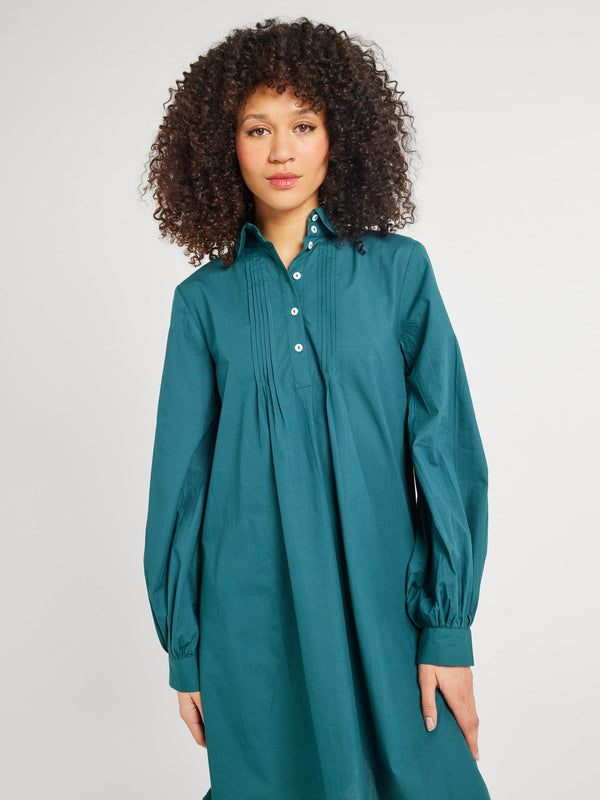 Bonnie Dress in Emerald — view 3