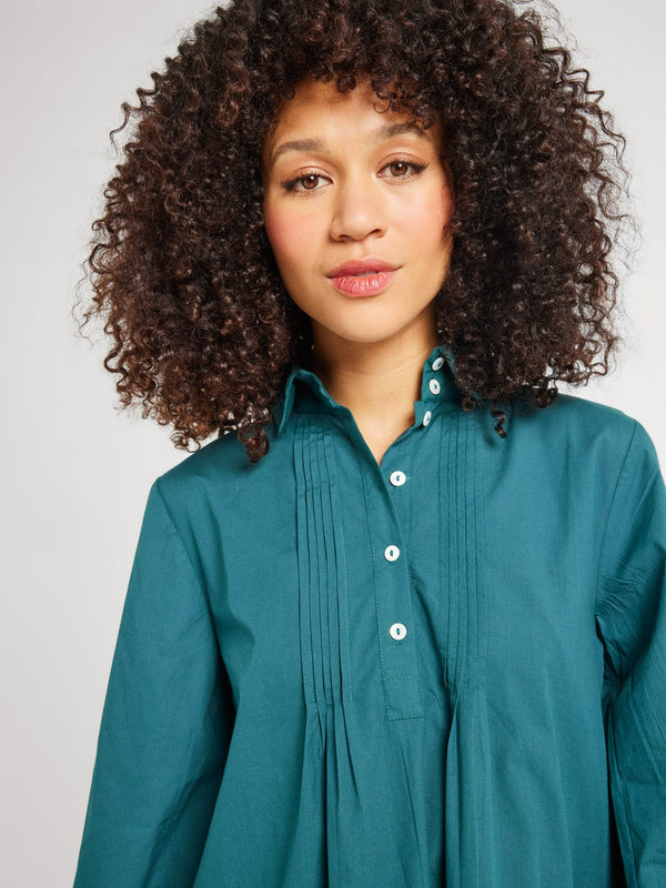 Bonnie Dress in Emerald — view 5