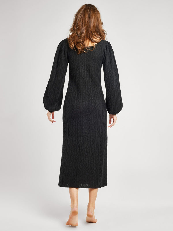 Brianna Sweater Dress in Black — view 7