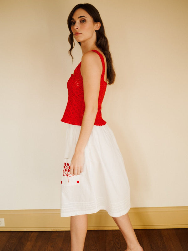 Britt Skirt in Folk Embroidery — view 3