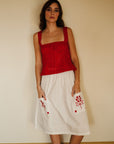MILLE Clothing Britt Skirt in Folk Embroidery
