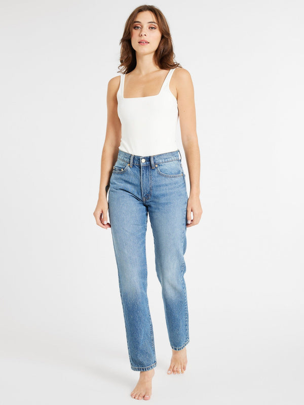 Brooke Mid Rise Slim Fit Jean in Montecito — view 6