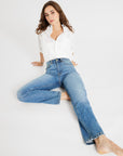 MILLE Clothing Brooke High Rise Slim Fit Jean in Montecito