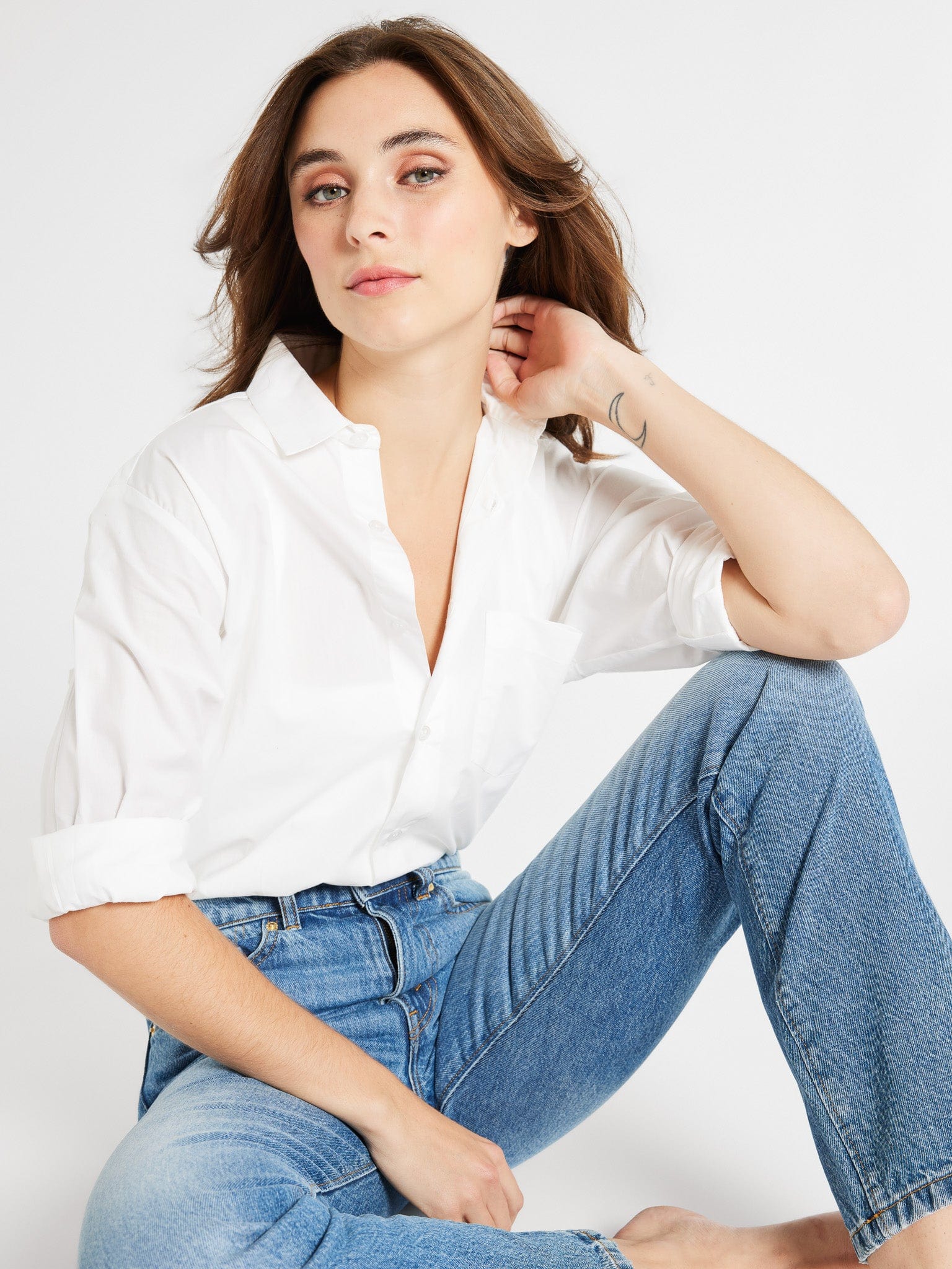 MILLE Clothing Brooke High Rise Slim Fit Jean in Montecito