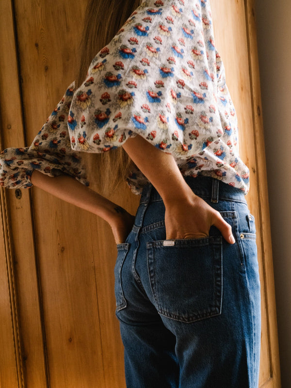 Brooke Mid Rise Slim Fit Jean in Topanga — view 2