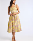 MILLE Clothing Calla Dress in Citron Floral