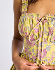 MILLE Clothing Calla Dress in Citron Floral