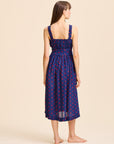 MILLE Clothing Calla Dress in Navy Dot