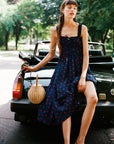 MILLE Clothing Calla Dress in Navy Dot