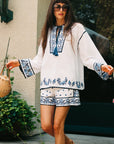 MILLE Clothing Carina Short in Santorini Embroidery