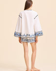 MILLE Clothing Carina Short in Santorini Embroidery