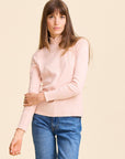 MILLE Clothing Carmela Pointelle Turtleneck in Spanish Villa