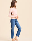 MILLE Clothing Carmela Pointelle Turtleneck in Spanish Villa