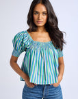 MILLE Clothing Caro Top in Printemps Stripe