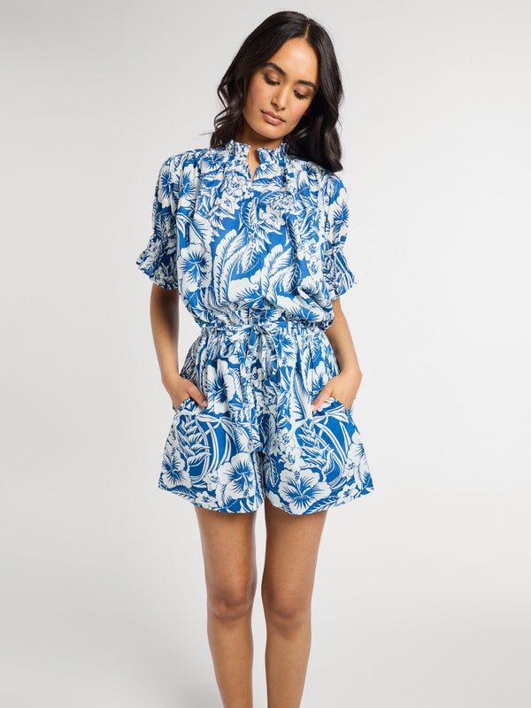 Cary Short in Blue Hibiscus — view 5