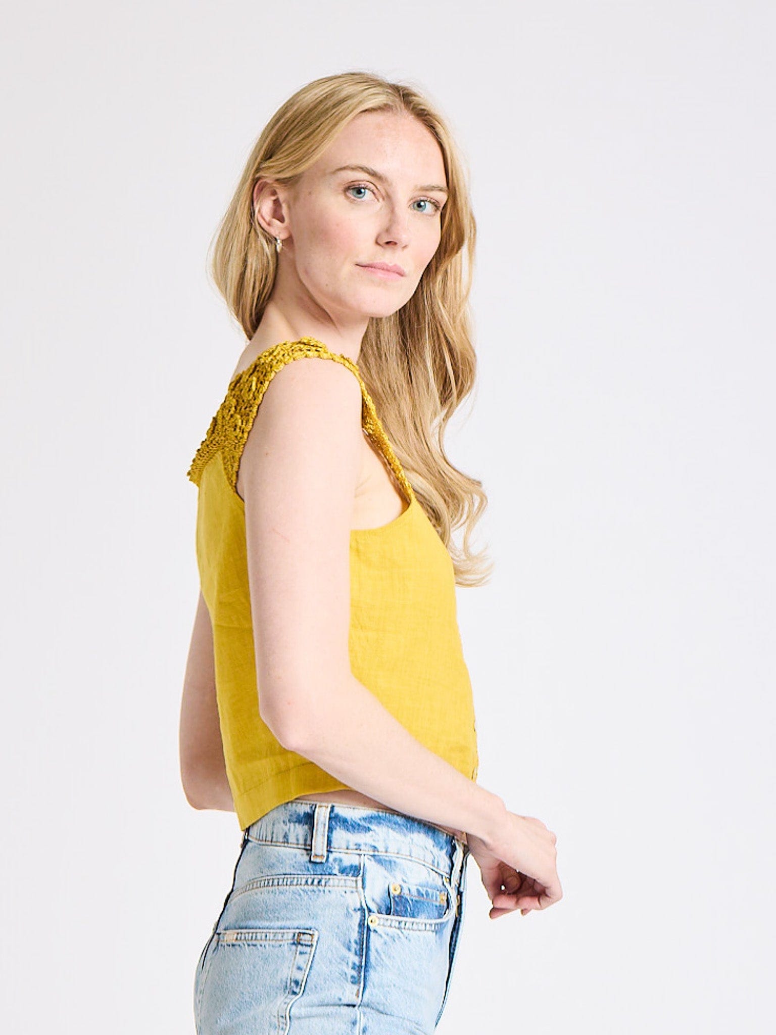 MILLE Clothing Catherine Top in Marigold