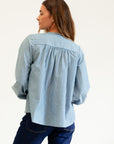 MILLE Clothing Cecily Top in Forest Stripe