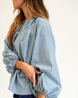 MILLE Clothing Cecily Top in Forest Stripe