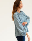 MILLE Clothing Cecily Top in Forest Stripe