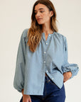 MILLE Clothing Cecily Top in Forest Stripe