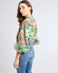 MILLE Clothing Cecily Top in Garden Stripe