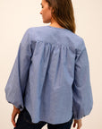MILLE Clothing Cecily Top in Harbor Stripe