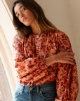 MILLE Clothing Cecily Top in Peach Montmartre