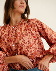 MILLE Clothing Cecily Top in Peach Montmartre